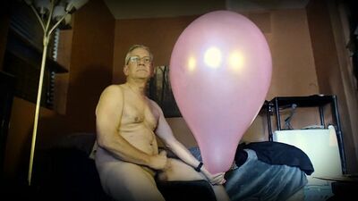 Balloonbanger 44) Squishy, Squeezy, Squeaky Balloon w Cum