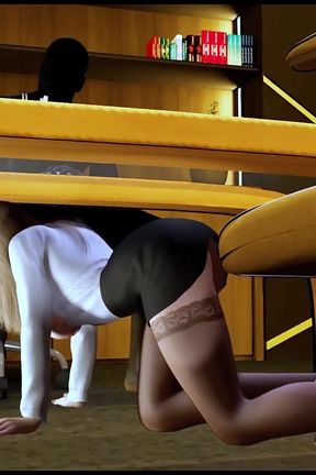 Bigboobs Secrectary Seduce BBC Boss ( Part 01) - 3D Animation V681