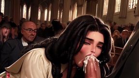 Sexy Woman Keeps Playing with My Dick in Church....