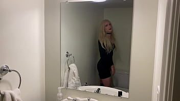 Hot Blonde Crossdresser Teases