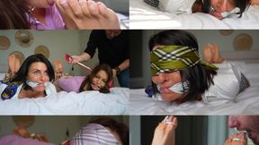 Rara curves and sarah wild, foot worshipped friends bound and hogtied (wmv)