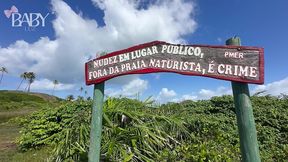 novinha safada virou marmita de casal na praia de nudismo
