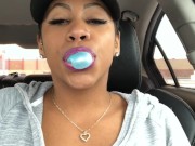 ASMR - Gum Chewing - Bubble Blowing - EbonyLovers