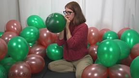 Maria - Huge Dino Balloon Overinflation
