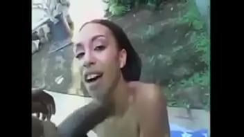 Slim light skin fucks hung black stud