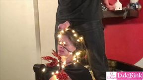 BDSM bound slave facial cumshot - Evil carnival pmv