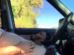 Daddy in the car play and cum