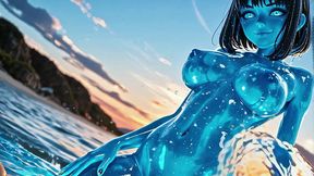 gelara - a shapeshifting nymph who flows wherever pleasure leads her - ai generated