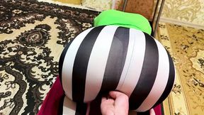 Raw thots in skintight jeans ravished by behemoth booty, intense ass&#x1F351; play ensues