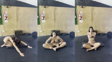 Nude Yoga Stretch Session