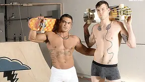 Huge Mexican Stud Dominates Hot White Skater Boy — Deep Anal Ride