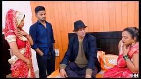 Father-in-Law foursome Sex With Daughter-In-Law Gangbang desi indian Hardcore video