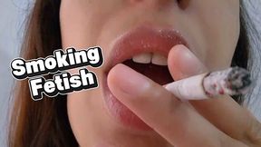 Lipstick + I seduce you by smoking in your face and showing boobs