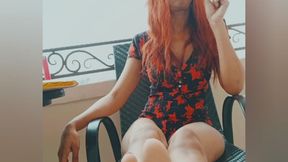 Above It All: A Rooftop Smoking & Foot Tease Ritual