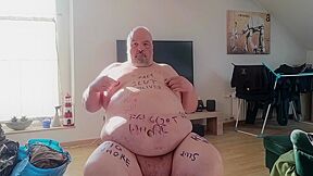 Chubmissive Rides Dildo Like A Fat Slut