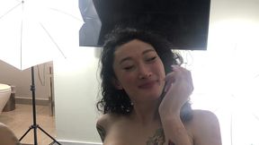 danish hunk randy denmark sucks and fucks asian trans beauty and cums on her thick cock