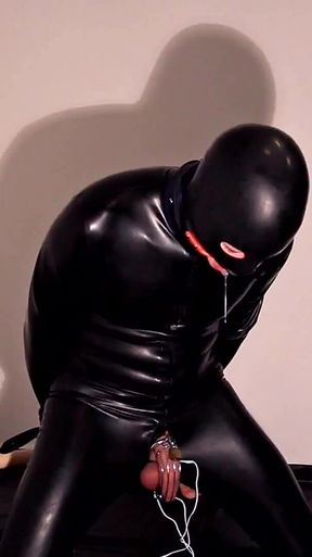 Rubber Slave Electro Torment