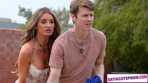 Dating her MILF stepmom first went very well for this young guy