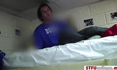 Freak and seductive coeds ransacked dorm rooms for random fuck