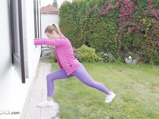 Lesbea Alexis Crystal gives French maid flogging and lesbo anal climax