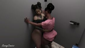 Tranny Anal Fuck in Bathroom