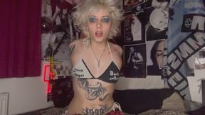 stepsis glitterqueen1999 is scared of the weather, can she cuddle with you? stepbro taboo mind fuck goth tattoos piercings JOI cum countdown