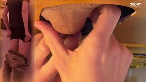 Forbidden gloryhole debut: Slender blonde straight teen (18) wildly blown by gay boy - The shocking twist afterwards!