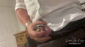 Young Male Slave Anal Training aand Edging in Used Panties (Chastity Slave Task)
