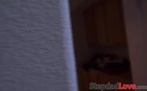 Skylar Snow doggystyled by stepdad before blowjob and facial