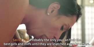 Step sister Kiara Cole rides stepbrother's hard cock