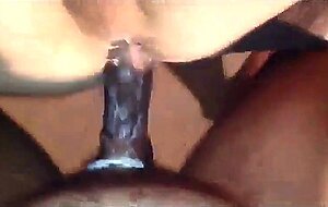 Black Cock Bareback for Amateur Interracial Couple