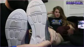 My Ex's Step-Cousin Came by to say Hi and ended up getting her Toes Tickled and Sucked
