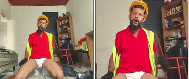 White Underwear - Worker (double Camera)