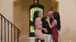 Kasey Kei, Khloe Kay And Honey Trans In Trans Honey Trap And Spit Roast Guy