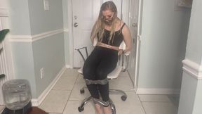 Agent Phoenix Sinz is bound and gagged