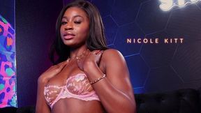 Fine-looking Nicole Kitt - interracial movie - Strip POV