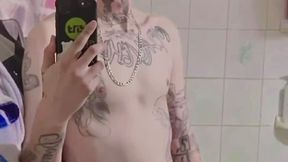 Pre shower mirror dick swing