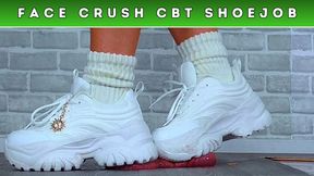 Busting Your Face & The Cum From Your Balls Under My Buffalo Trainers (238) - Face & Bug Cam - Cock Trample Trampling CBT Femdom Sneaker Crush