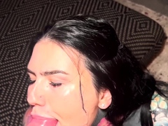 Warning Fantastic blonde big cock blowjob and cumshot