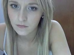 Blonde Teen Solo Masturbating On Webcam