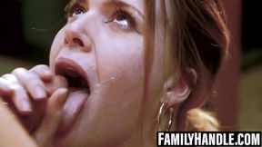 Ryan Driller dives into two hot holes then faces off with cumshot