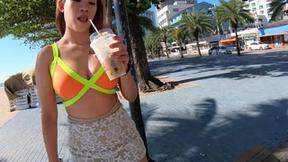 ”Huge tits Thai Girlfriend made a lustful homemade sex video with two week BF”