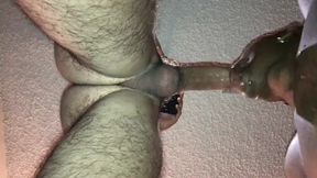 Magnificent Latino Stud making me Gag on his Phat Knob!