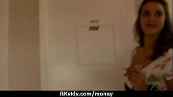 Sexy teen nails her butt on hard dick for cash 11