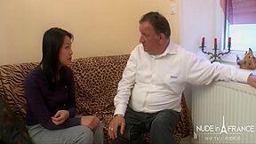 Sexy French Asian Slut Gets Her Ass Nailed For A Casting Couch