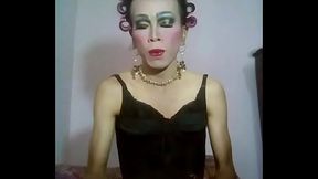 Makeup black dress