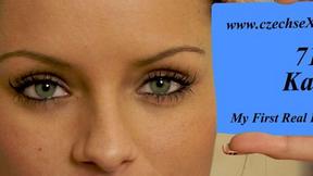 ”Kari at her first porn casting”