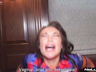 Drooling Bitch Chokes And Sucks