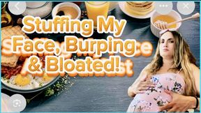 ASMR Stuffing My Face, Burping & Bloated