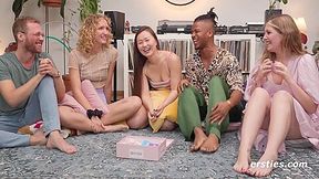 Truth & Dare 3 - 3 Horny Darlings Invite Guys Over For Cards & Much More ( Of 4)